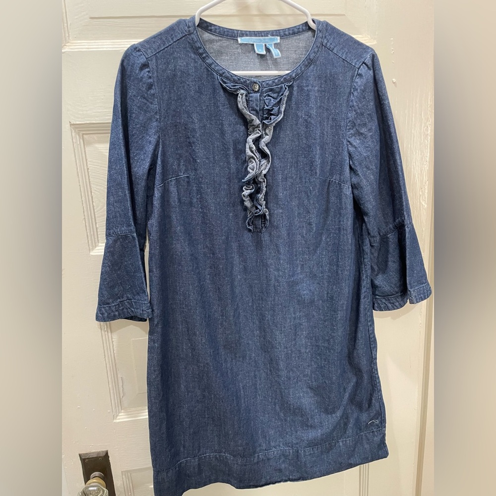 Draper James Indigo Denim Dress, Size 6